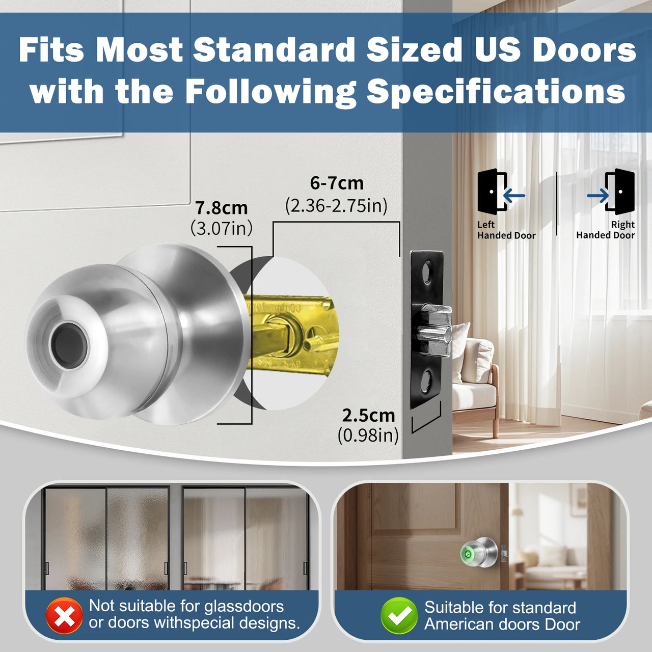 ElevateGear™ Pro Fingerprint Smart Door Knob - Keyless Entry Biometric Lock