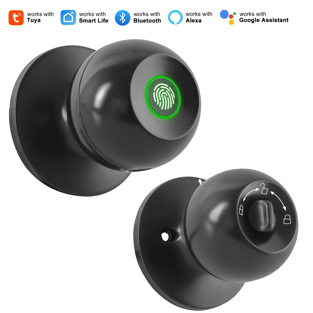 ElevateGear™ Pro Fingerprint Smart Door Knob - Keyless Entry Biometric Lock