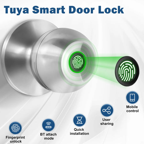 ElevateGear™ Pro Fingerprint Smart Door Knob - Keyless Entry Biometric Lock